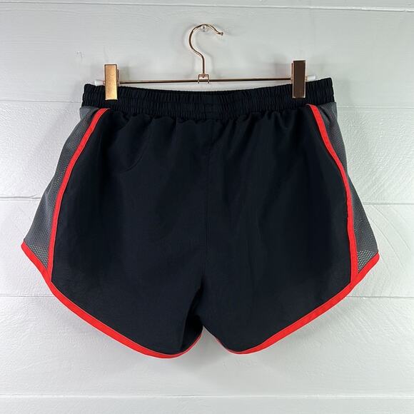 UNDER ARMOUR‎ Black Gray Coral Running Workout Gym Bike Shorts Size Small - Picture 2 of 9